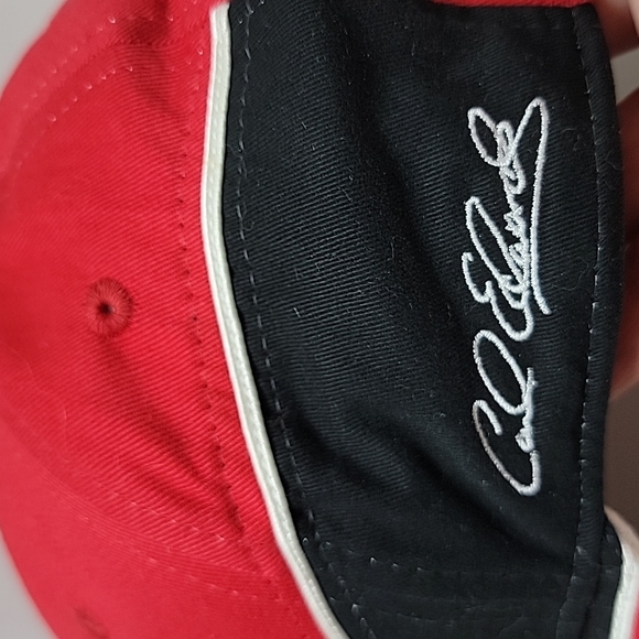 Office Depot Red, Black Carl Edward Roush Fenway Racing Ajustable Baseball Cap - Picture 2 of 11